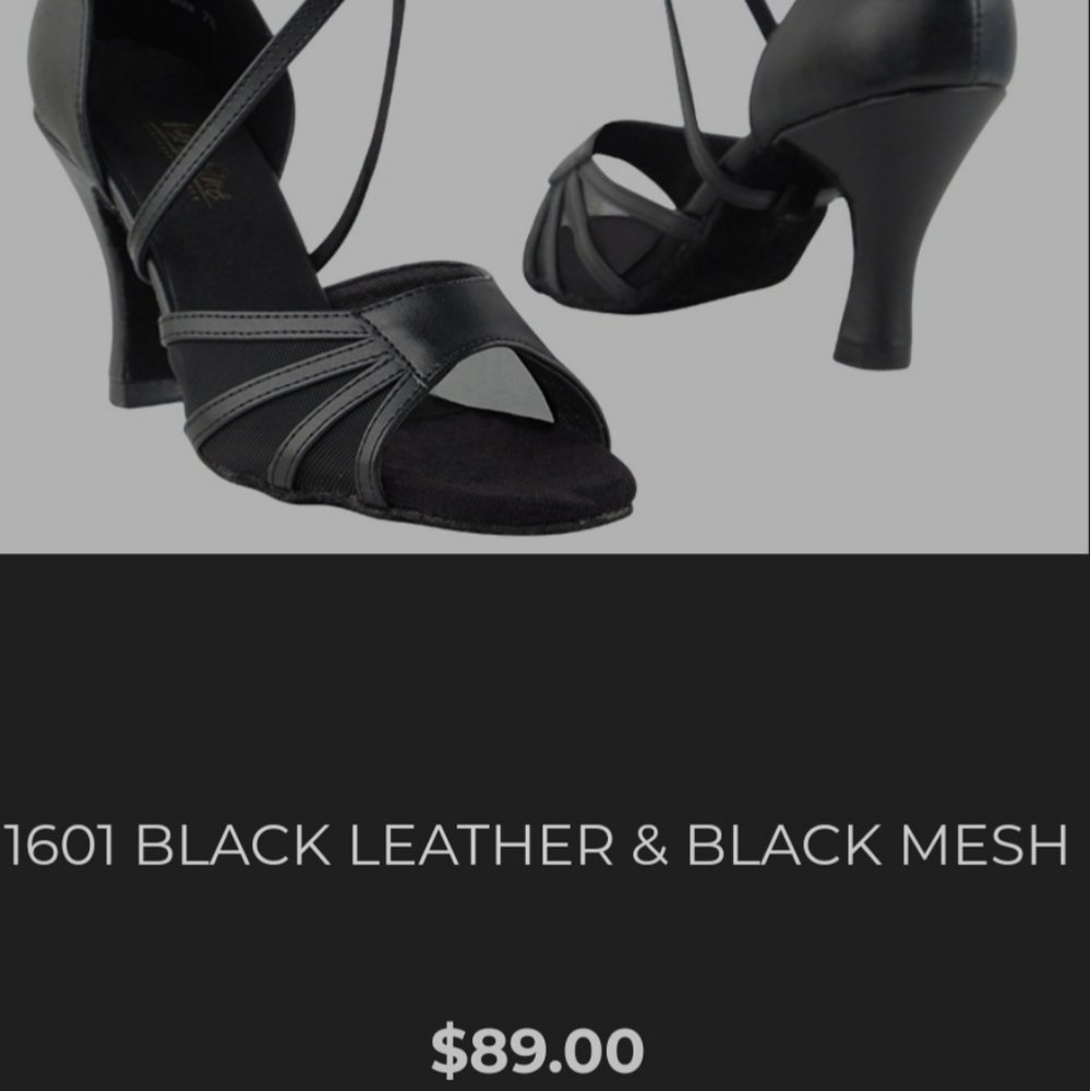 Salsa dance shoes Black